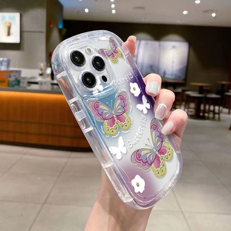 ✅Ốp Điện Thoại Dẻo Trong Suốt Họa Tiết Bươm Bướm Nhỏ Xinh Chống Sốc Cho Iphone 7 / promax 12iPhone14xs 1311 xr / 8p KTB5