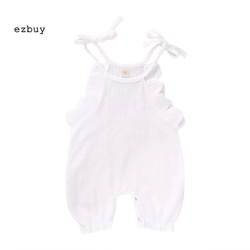 Bộ Áo Liền Quần Thoáng Khí Dễ Thương Cho Bé Gái