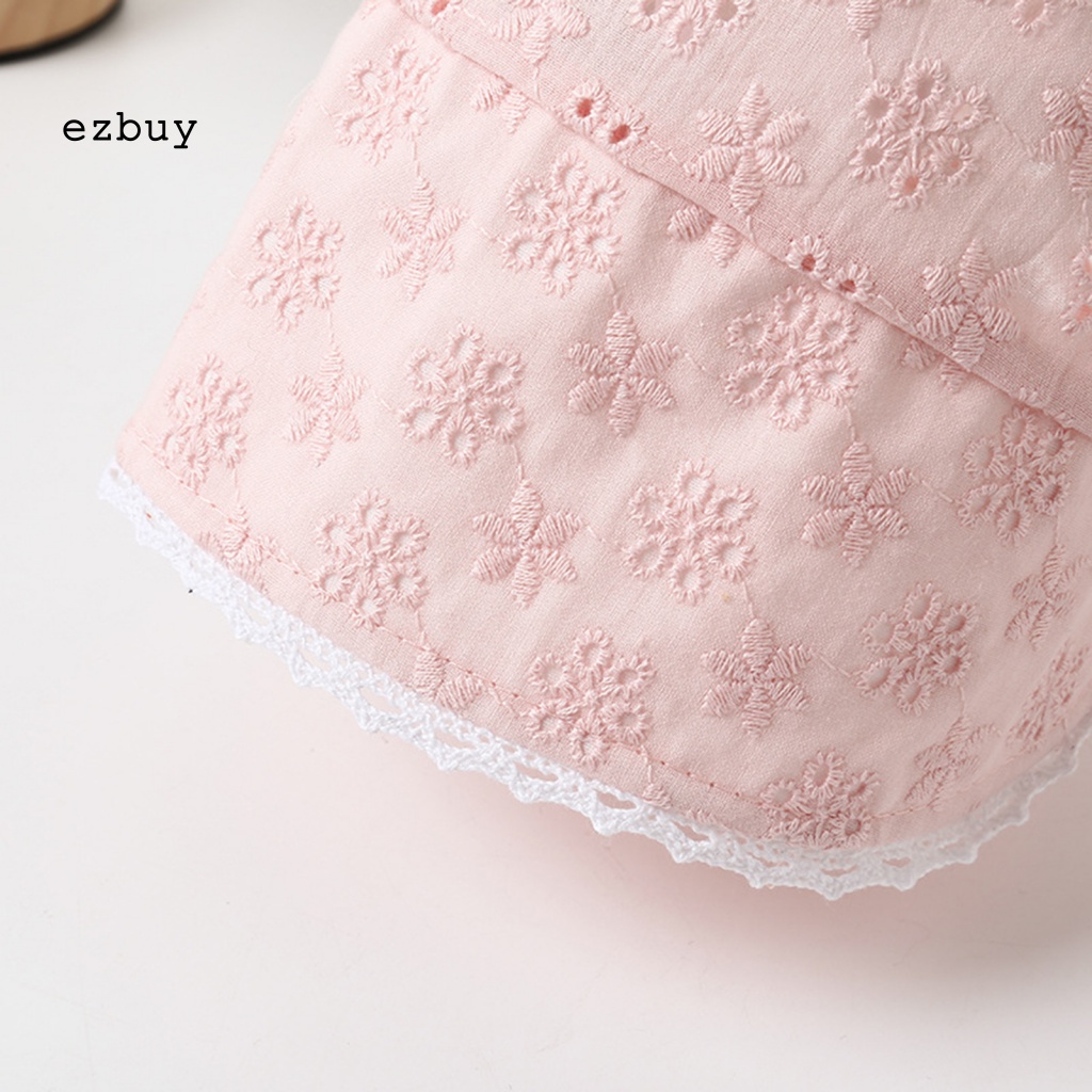 Mũ Cotton Họa Tiết Hoa Thanh Lịch Có Thể Điều Chỉnh Cho Bé Sơ Sinh
