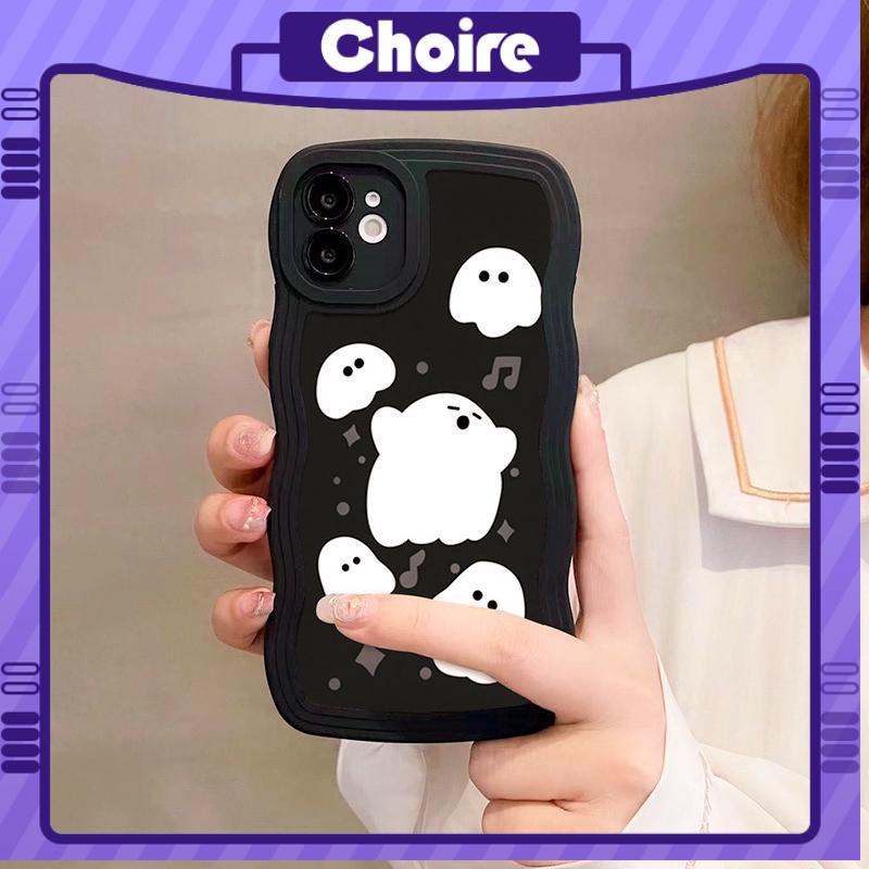 Ốp Điện Thoại Viền Gợn Sóng Hình Ma Cho iPhone 11/6/6S/7/8 plus xsmax-CH