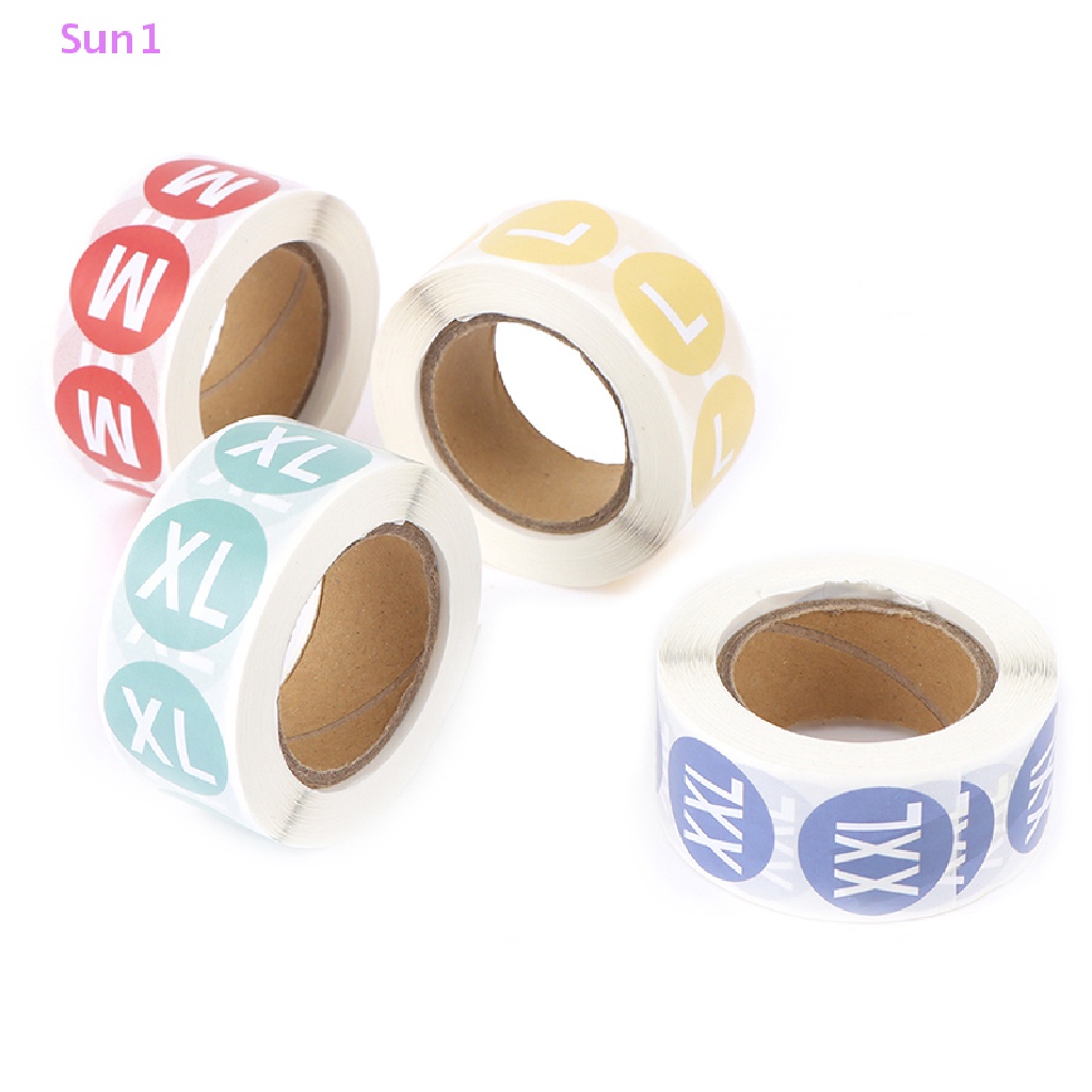 Set 500 Nhãn Dán Kích Thước 2.5cm Trang Trí Quần Áo Tiện Dụng