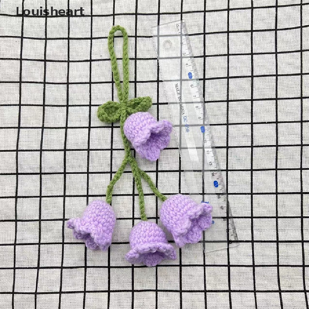 1 Móc Khóa Louisheart Đan Len Thủ Công Hình Hoa Lá TFG