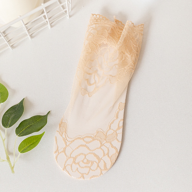 Set 3 Đôi Vớ Ren Chống Trượt Thời Trang Dành Cho Nữ