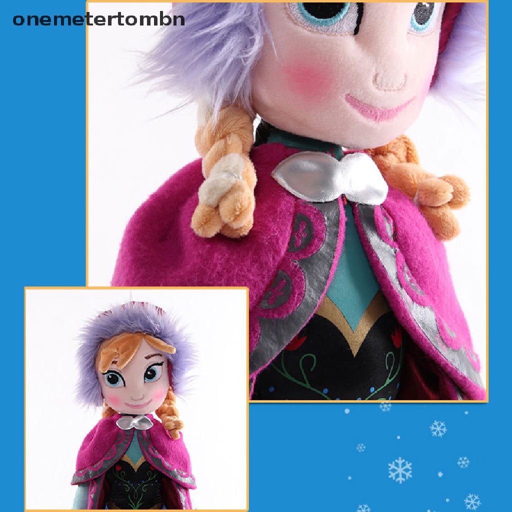 1 Búp Bê Nhồi Bông Công Chúa Anna Elsa Kích Thước 30 / 40 / 46 / 50CM