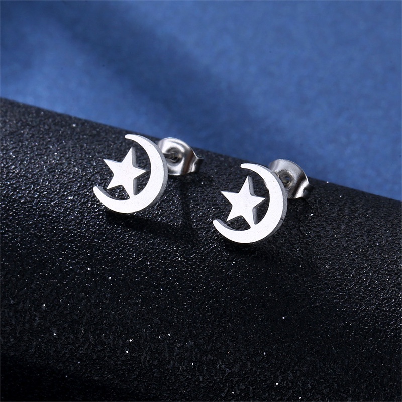 Bông Tai Bạc Bằng Thép Không Gỉ Hình Trái Tim Bàn Chân Chó Mèo Thời Trang Mới Amazon