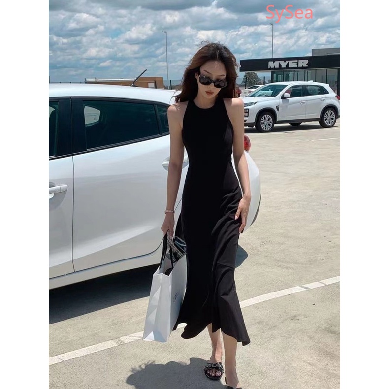 Đầm Đuôi Cá Sát Nách Màu Đen Thời Trang Cho Nữ