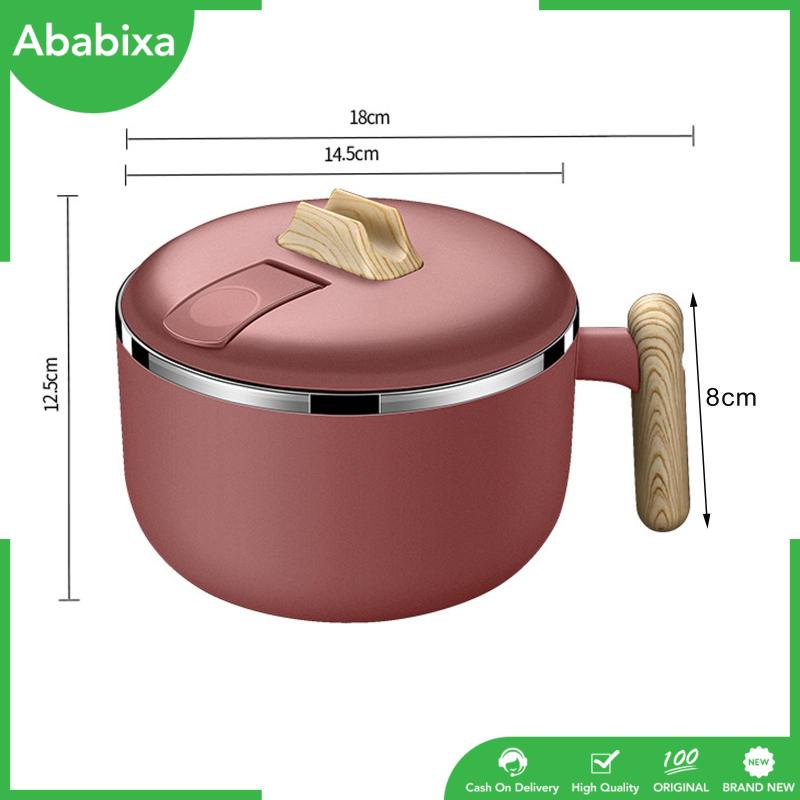 Tô Nấu Mì Ramen Bằng Thép Không Gỉ Tiện Dụng Mang Theo Du Lịch / Dã Ngoại