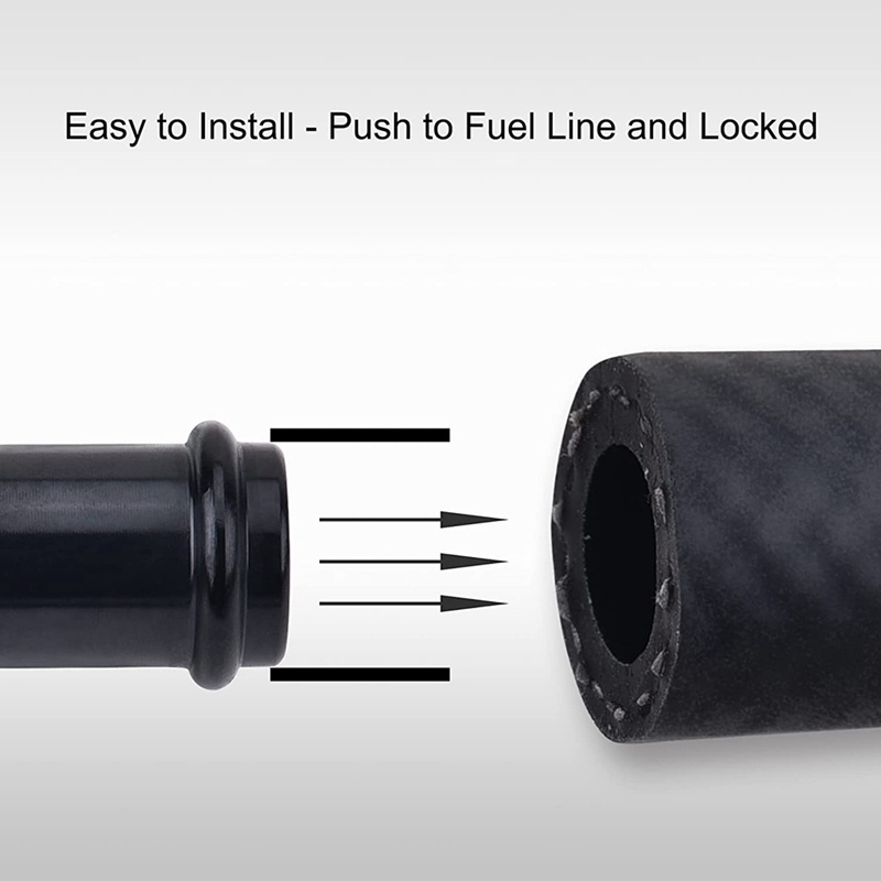 Đầu Nối Dây Dẫn Nhiên Liệu 6AN Female Sang Thẳng Xoay Được Bằng Nhôm Màu Đen