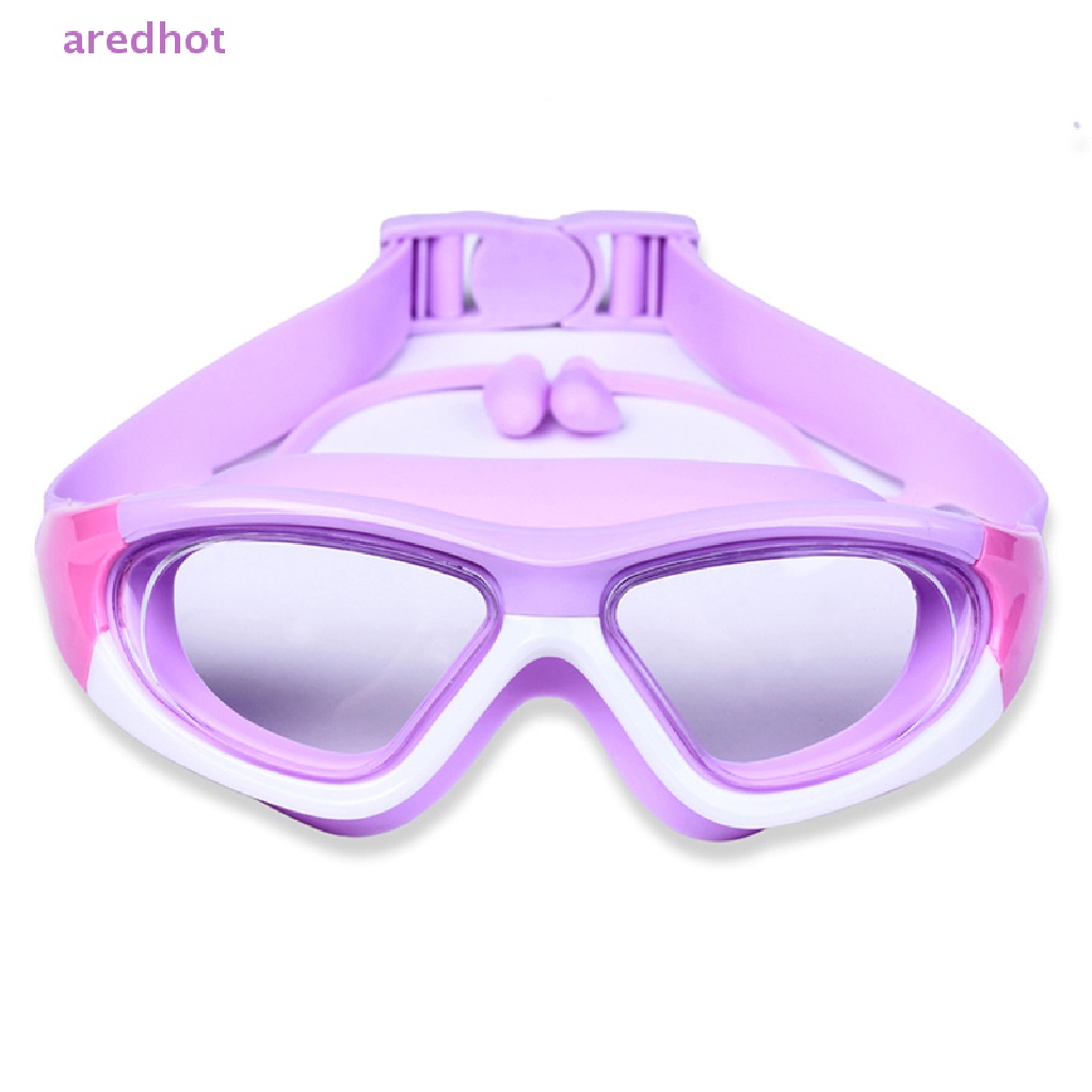 Kính Bơi Chống Tia UV / Sương Mù Tầm Nhìn Rộng 3-14Y Kèm Nút Bịt Tai Tiện Dụng Cho Bé Mới