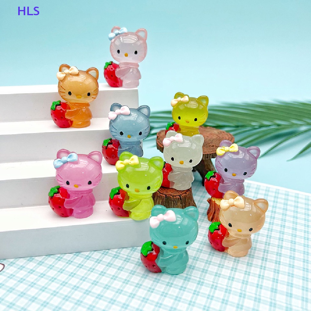 1 Đồ trang trí Nhân Vật Hoạt Hình Mini Bằng Nhựa Resin Phát Sáng DIY