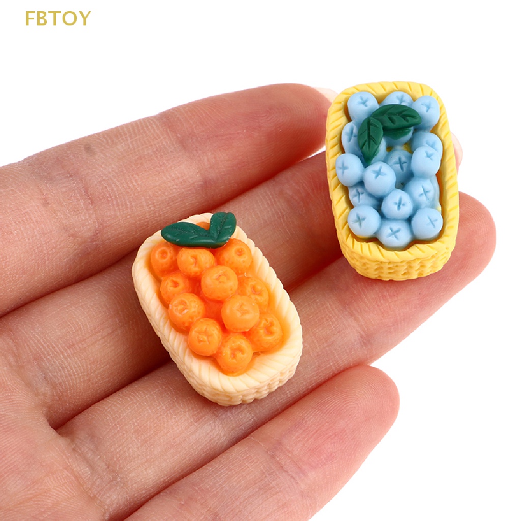 Bộ 5 Giỏ Trái Cây Mini Tỉ Lệ 1: 12 Trang Trí Nhà Búp Bê