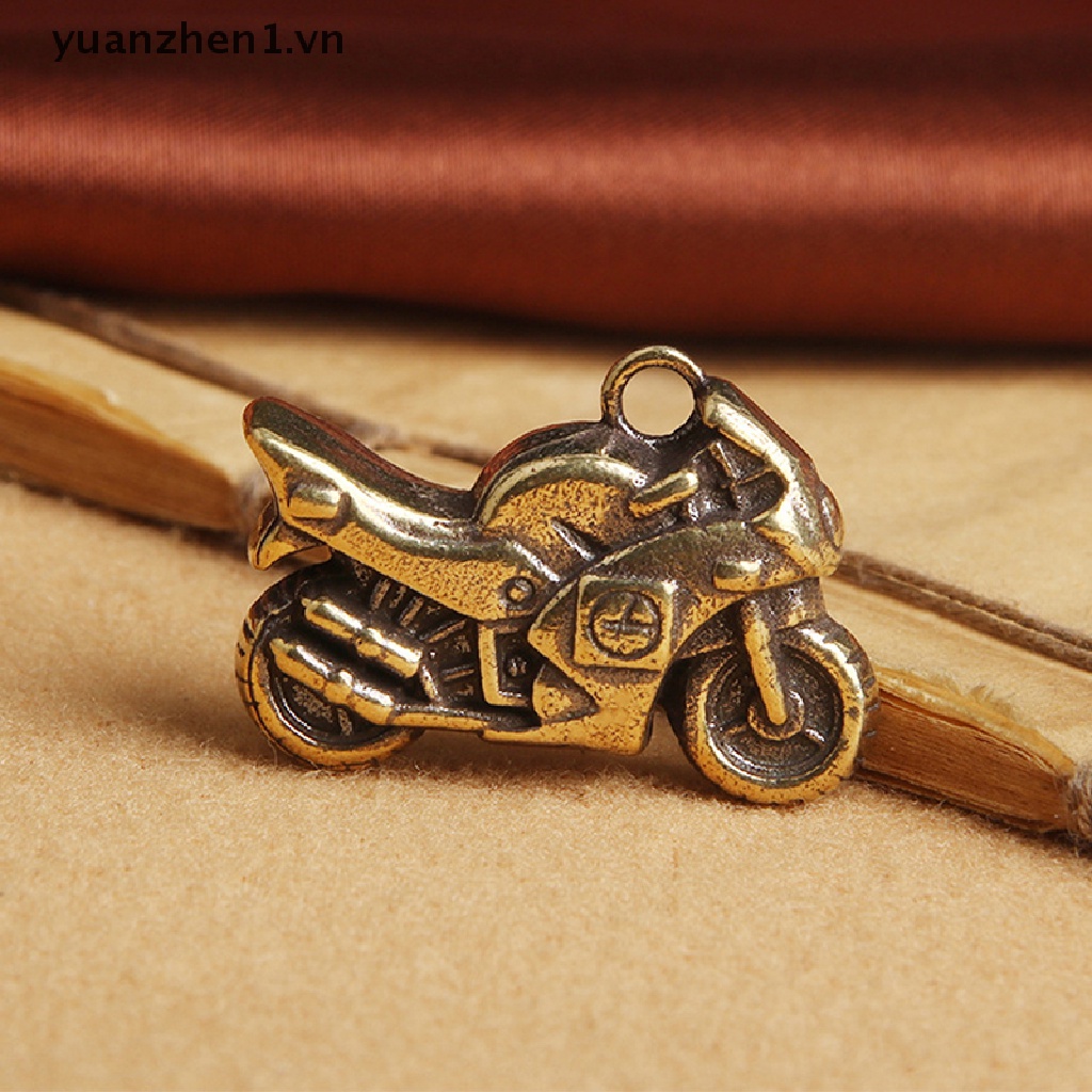 Zheng Móc Khóa Hình Tượng Xe Máy Bằng Đồng Thau Thủ Công Treo Trang Trí Xe Hơi