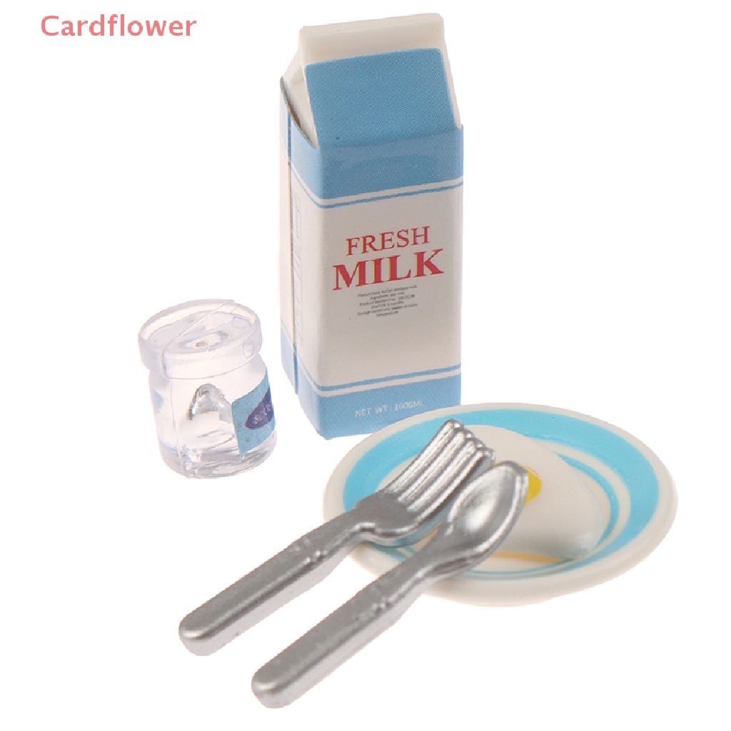 6 Trứng Và Sữa Đồ Chơi Búp Bê Cỡ Nhỏ Mới