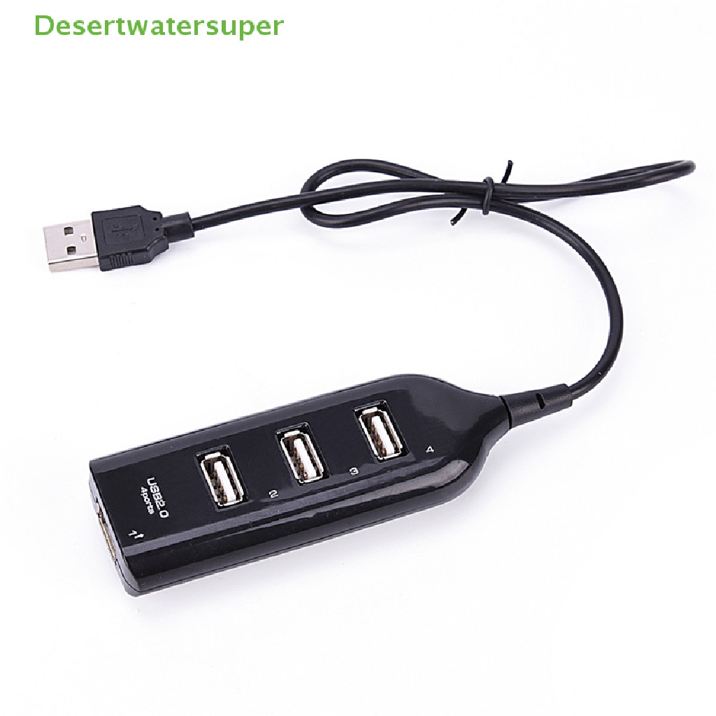 Bộ Chia 4 Cổng USB 2.0 Tốc Độ Cao Màu Đen Cho Máy Tính