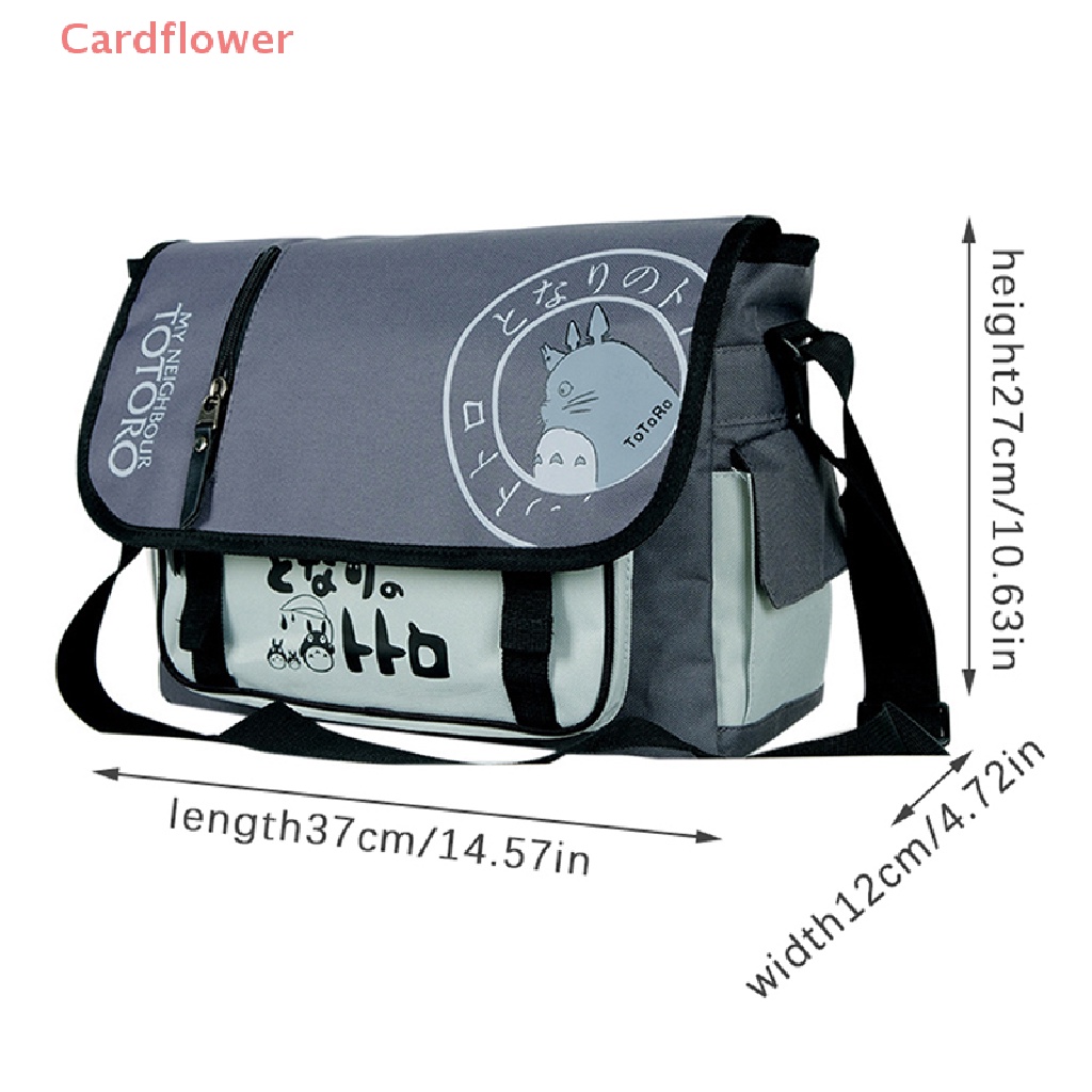 Túi Đeo Chéo Vai Bằng Vải Bạt In Hoạt Hình Thời Trang Cho Nữ