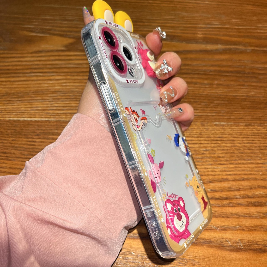 Ốp Điện Thoại Tpu Dẻo Trong Suốt Họa Tiết Hoạt Hình Đôi Mắt Thiên Thần Cho iPhone 14 13 12 11 Pro XR XS Max 7 8Plus