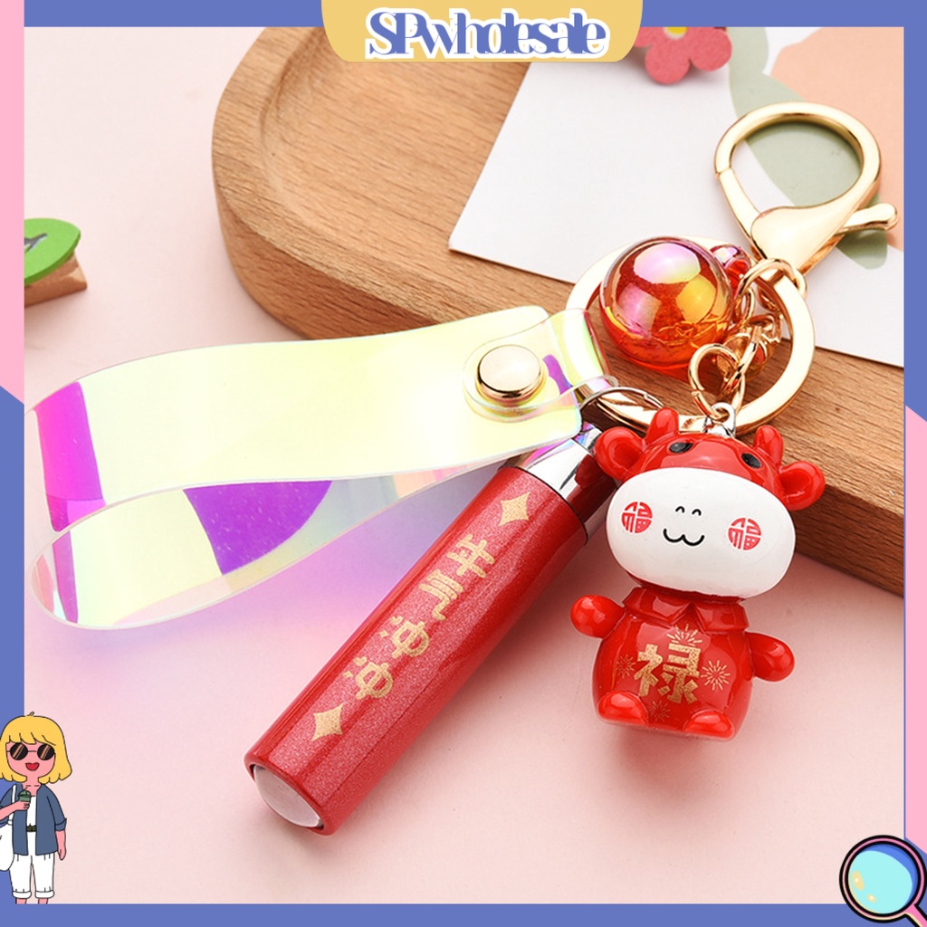 <SPwholesale> Móc Khóa Linh Vật Tài Lộc May Mắn Hoạt Hình Trung Quốc Có Đèn Pin