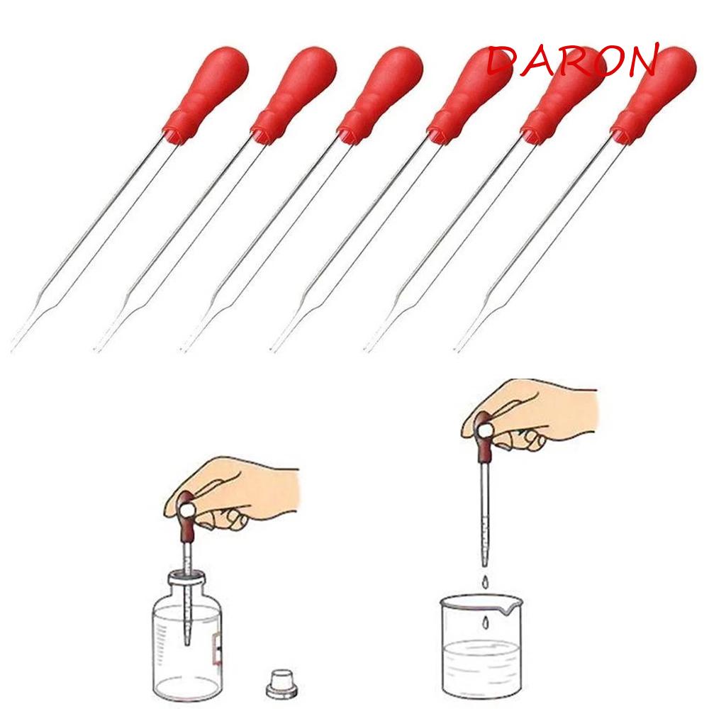 Ống Nhỏ Giọt Thủy Tinh Đầu Cao Su Trong Suốt Không Độc Hại 9cm / 10cm / 12cm / 15cm / 20cm