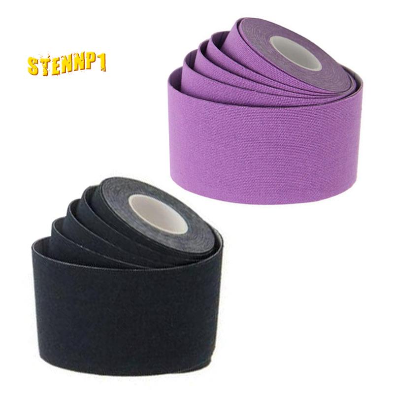 Set 2 Băng Dán Thể Thao Hỗ Trợ Đầu Gối Màu Đen &amp; Tím