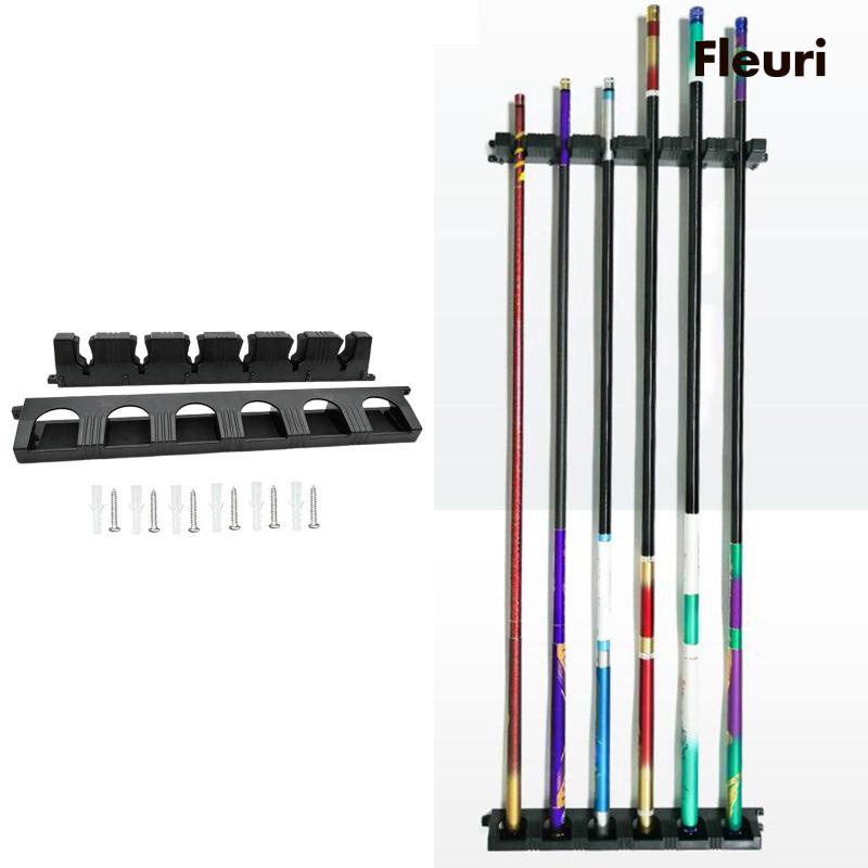 Giá Đỡ Cần Câu Cá 6 Ngăn Bằng EVA Bền Treo Tường Trong Nhà