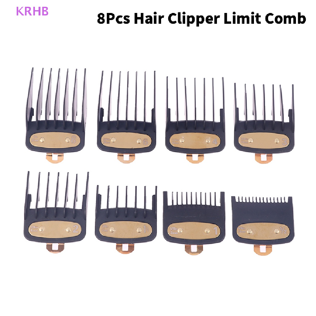 Set 8 Lược Chải Cắt Tóc Chuyên Nghiệp Tiện Dụng Mới