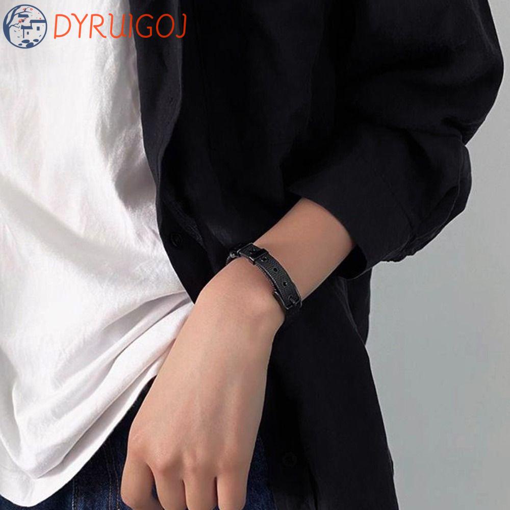 Dyruidoj Vòng Đeo Tay Bằng Thép Titan Sáng Tạo Phong Cách Đường Phố Hàn Quốc