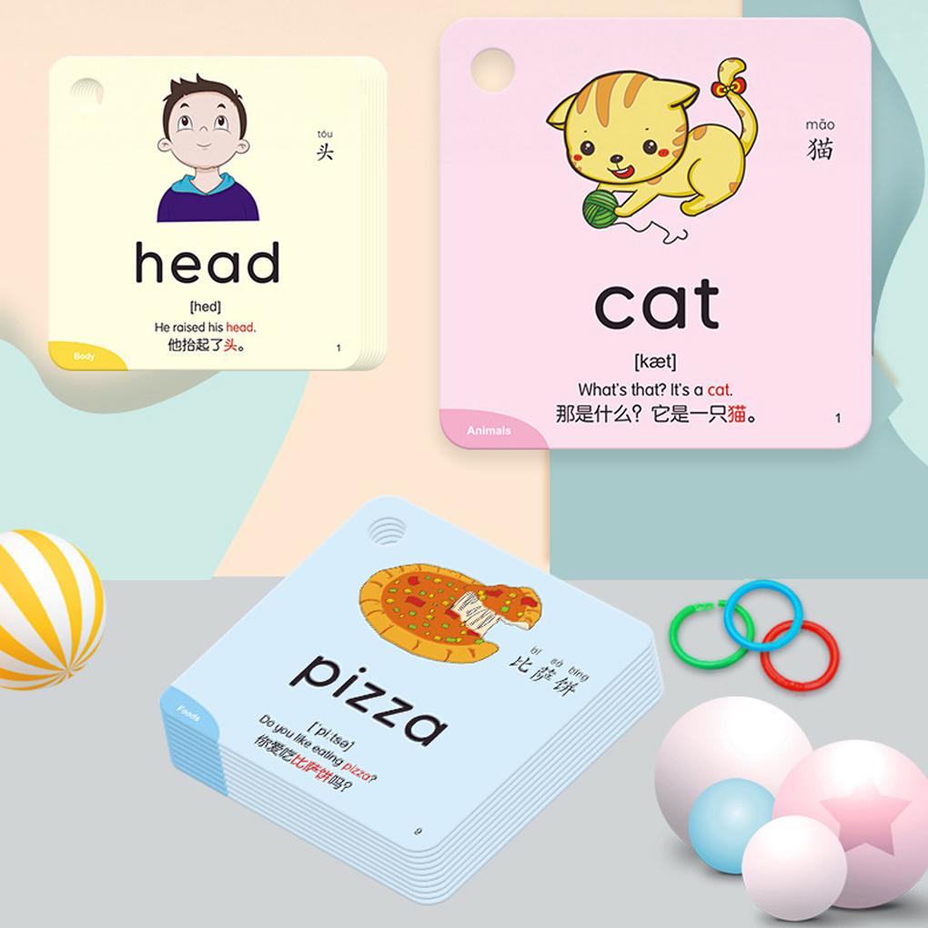 Bộ Thẻ Đồ Chơi Học Tiếng Anh / Trung Dành Cho Bé