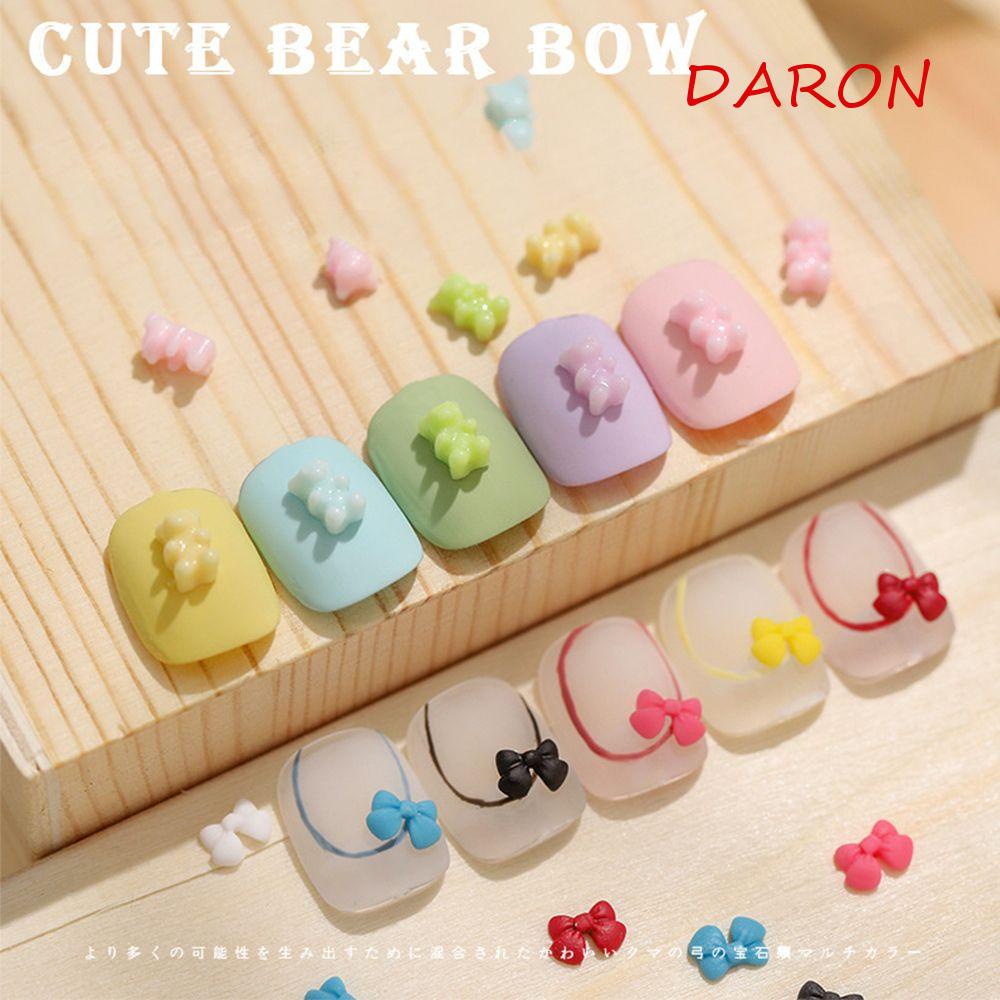 Phụ Kiện Trang Trí Móng Tay Hình Gấu Hoạt Hình Xinh Xắn