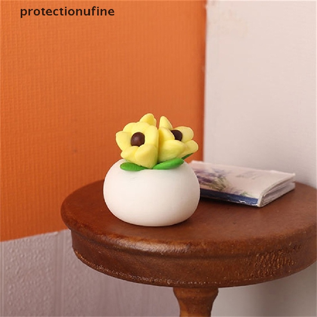 Chậu Hoa Mini Trang Trí Tỷ Lệ 1: 12 PR3VN 1: 12