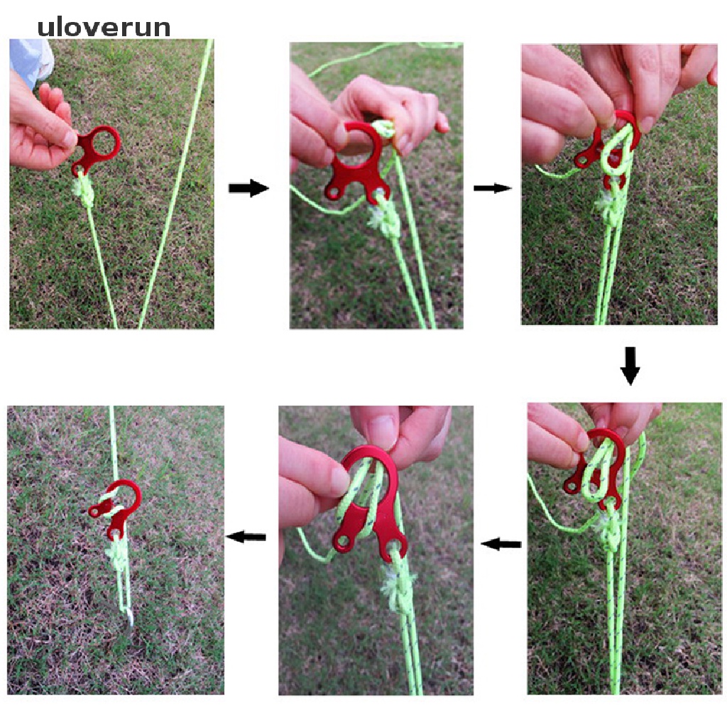 Set 10 Móc Khóa Dây Lều Cắm Trại Tiện Dụng