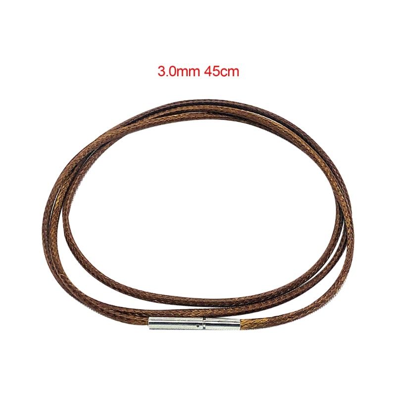 Vòng Cổ Choker Da 1.0 / 1.5 / 2.0 / 3.0mm 45-60cm Bằng Thép Không Gỉ Thời Trang Cho Nam Và Nữ