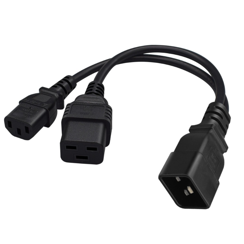 Cáp ChuyểN ĐổI C20 ĐầU CắM Sang Lỗ C13 + C19 16-20A 250V