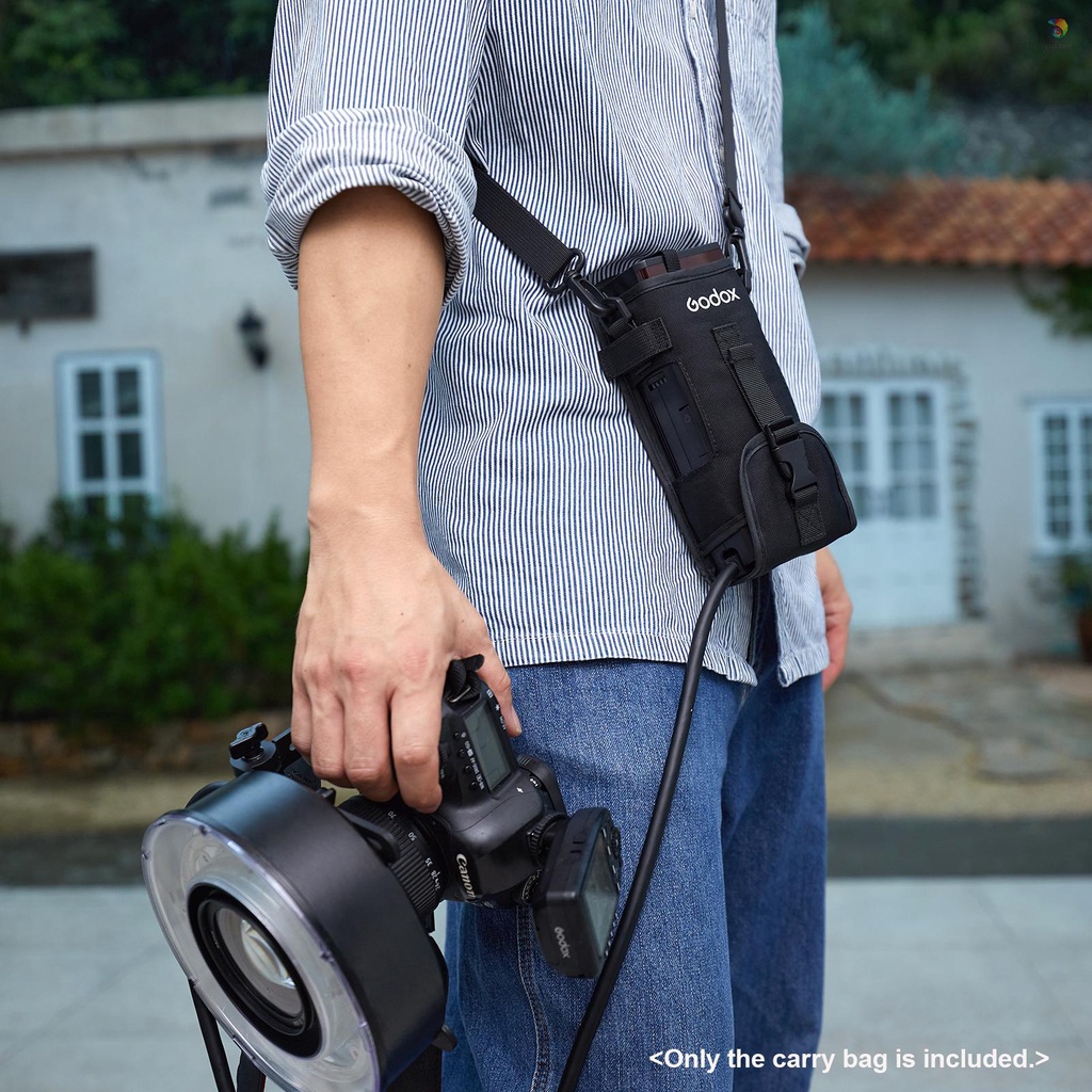 Túi Đựng Đèn Flash Godox CB-57 Có Dây Đeo Vai Tùy Chỉnh Cho Godox AD200 / AD200Pro