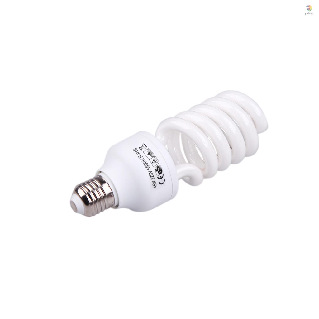 Bóng Đèn Led E27 220V 5500K 45W Hỗ Trợ Ánh Sáng Ban Ngày Dành Cho Studio Chụp Ảnh