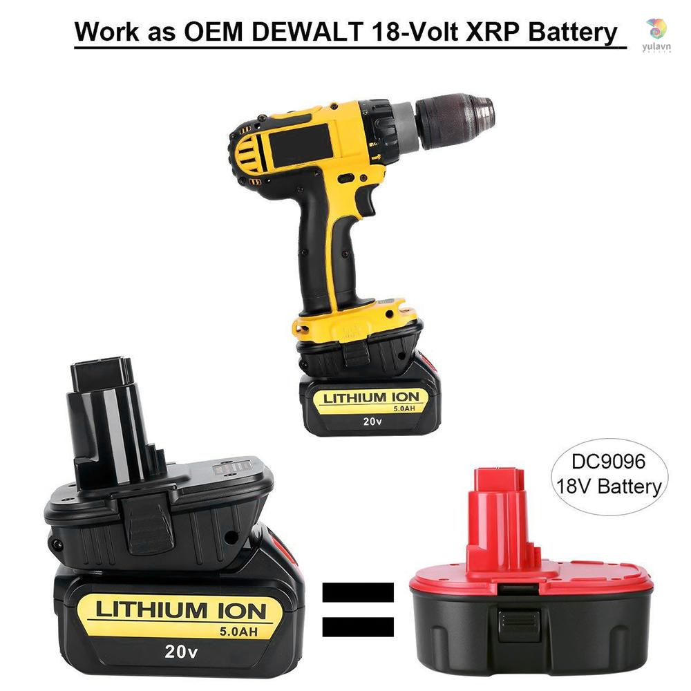 Bộ Chuyển Đổi Pin 20V DCA1820 Cho Pin Dewalt 18V Dewalt 20V 18V DC9096 DC9098 DE9096