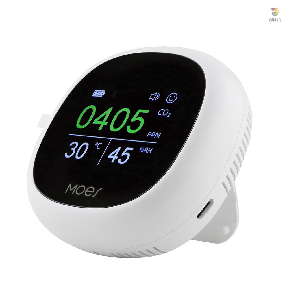 Thiết Bị Đo Độ Ẩm Và Nhiệt Độ Không Khí Có Màn Hình Hiển Thị Kỹ Thuật Số Tuya BT NDIR