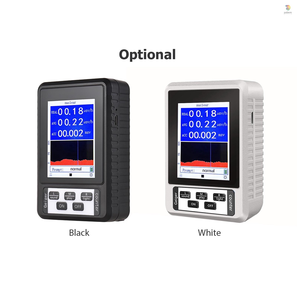Máy Đếm Bức Xạ Kỹ Thuật Số Geiger LCD 2.8-inch Đa Chức Năng