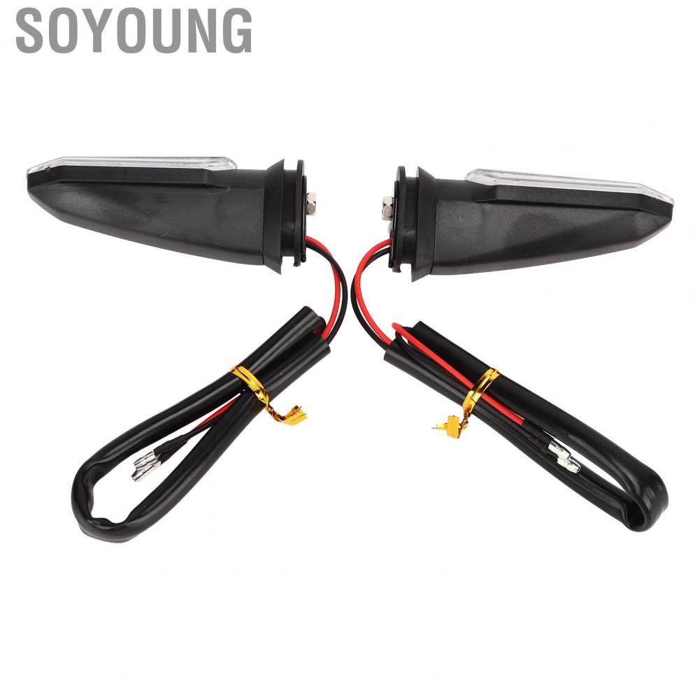 Soyoung Motorcycle Indicator Lamp  12V 1.5W Super Bright Easy Installation Turn Signal Light 2Pcs for CBR650R CBR500R XADV750 ADV150
