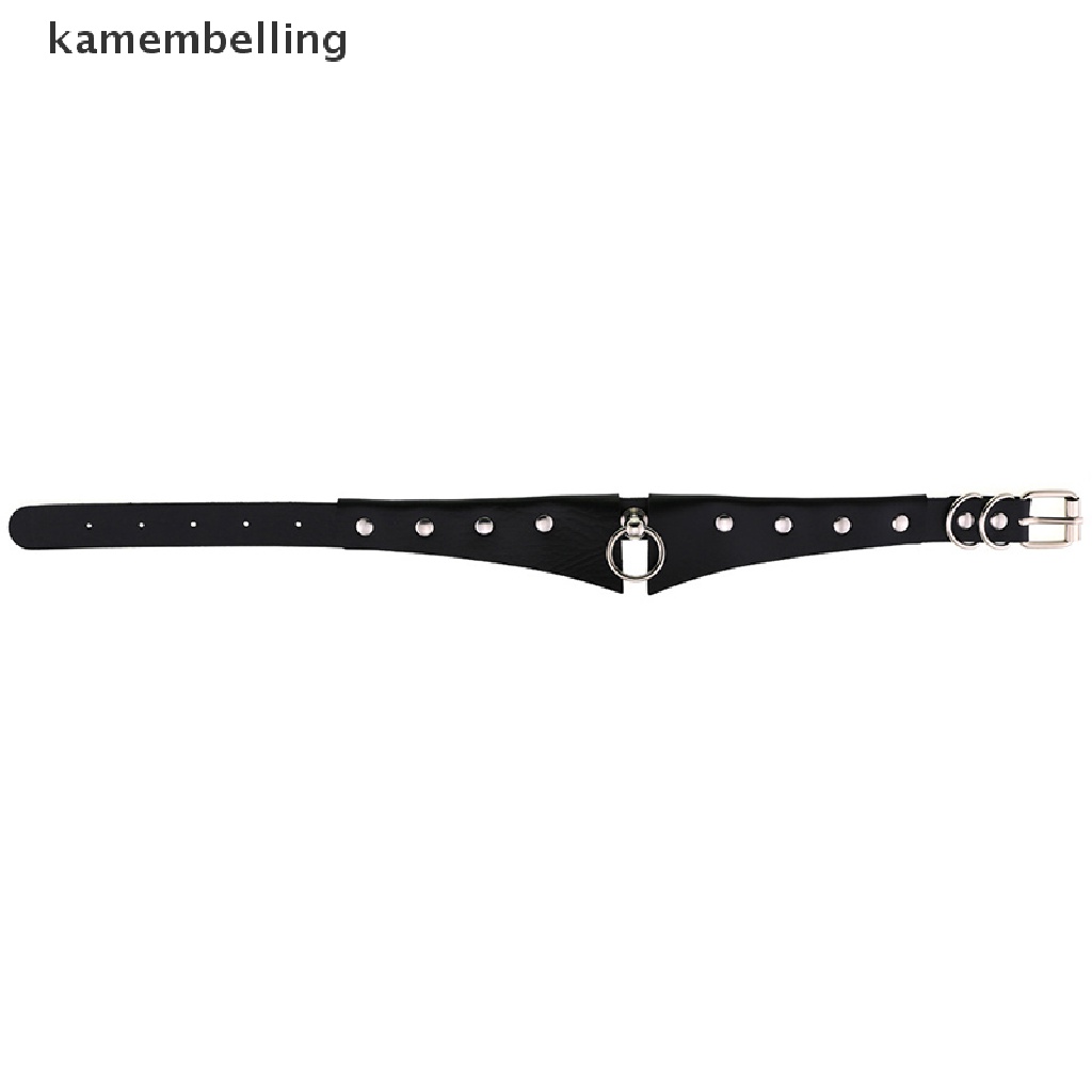Kamembelling Vòng Cổ Choker Da Đính Đinh Tán Phong Cách Punk Cá Tính