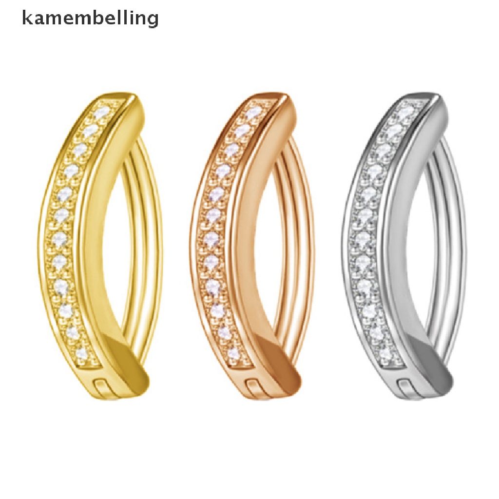 1 Khuyên Rốn Dạng Cong Đính Đá Zircon Tối Giản Cho Nữ