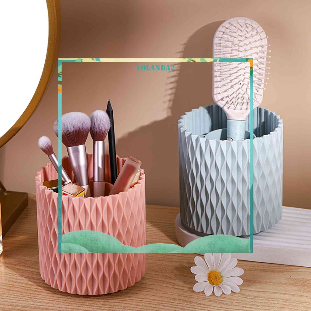 Hộp Đựng Cọ Trang Điểm Hình Tròn Sức Chứa Lớn Tiện Dụng Cho Trường Học / Văn