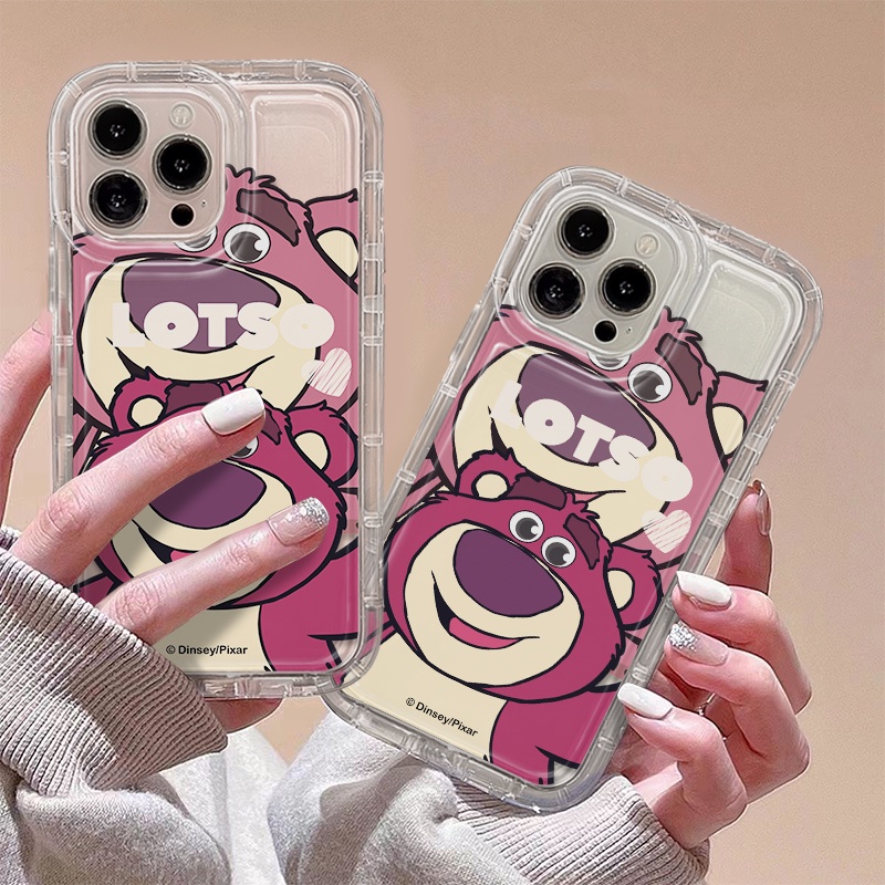 Ốp Điện Thoại TPU Silicon Mềm Trong Suốt Chống Sốc In Hình Gấu Cho Iphone 14 13 12 11 Pro Max XS XR X 8 7 + Plus