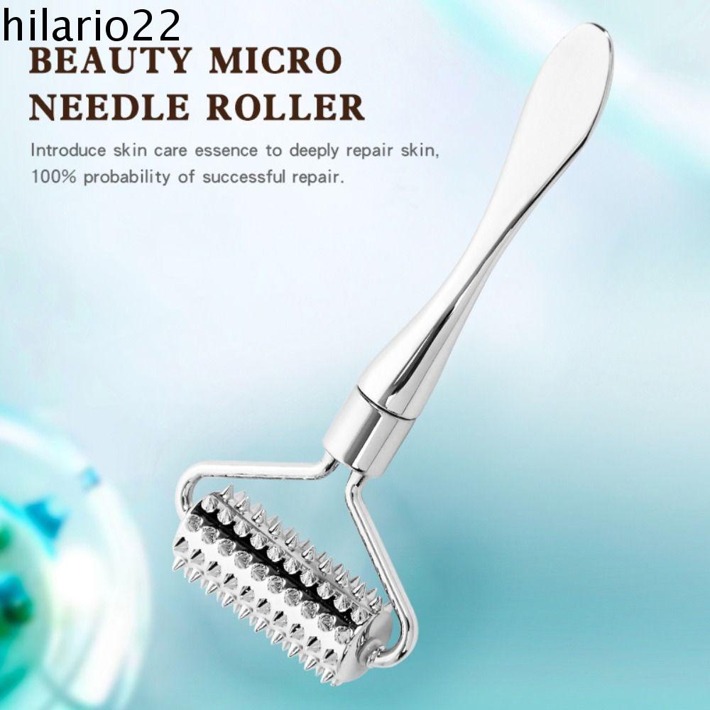 Hilario Dụng Cụ Con Lăn Massage Cổ Mặt Đầu Nhọn Bằng Hợp Kim Kẽm Giảm Nếp Nhăn Chống Lão Hóa