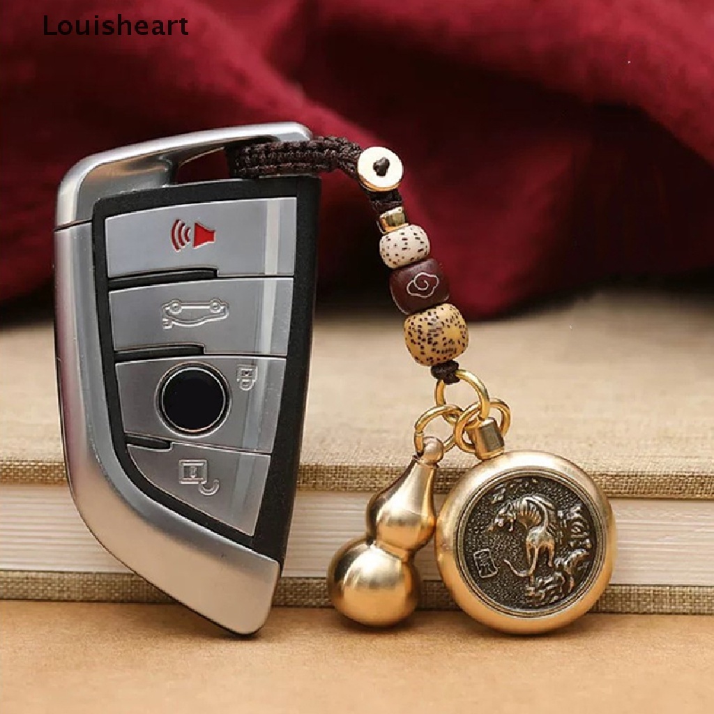 Louisheart Dây Móc Khóa Bằng Đồng Thau Hình Quả Bầu May Mắn Phong Cách Vintage