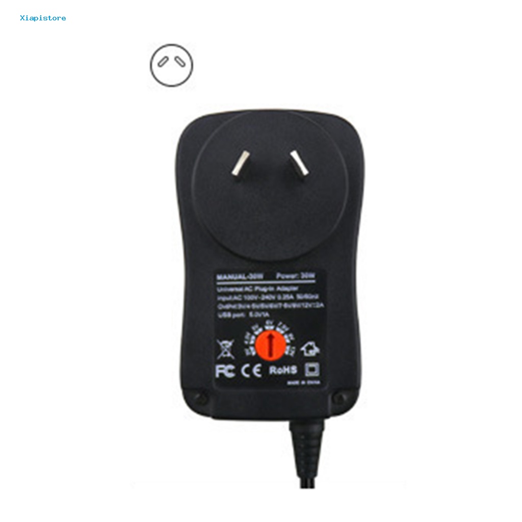 1 Bộ Chuyển Đổi Nguồn Điện 3-12V Giao Diện USB 30W AC DC Đa Năng Có Thể Điều Chỉnh