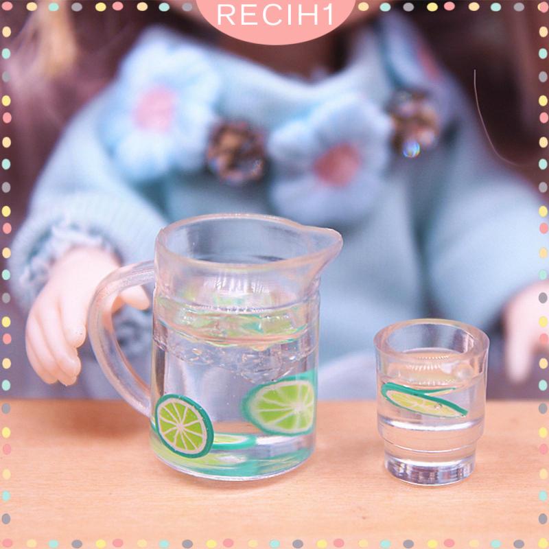 Set 5 Món Đồ Chơi Thức Ăn / Nước Uống Trang Trí Nhà Búp Bê Tỉ Lệ 1 / 12