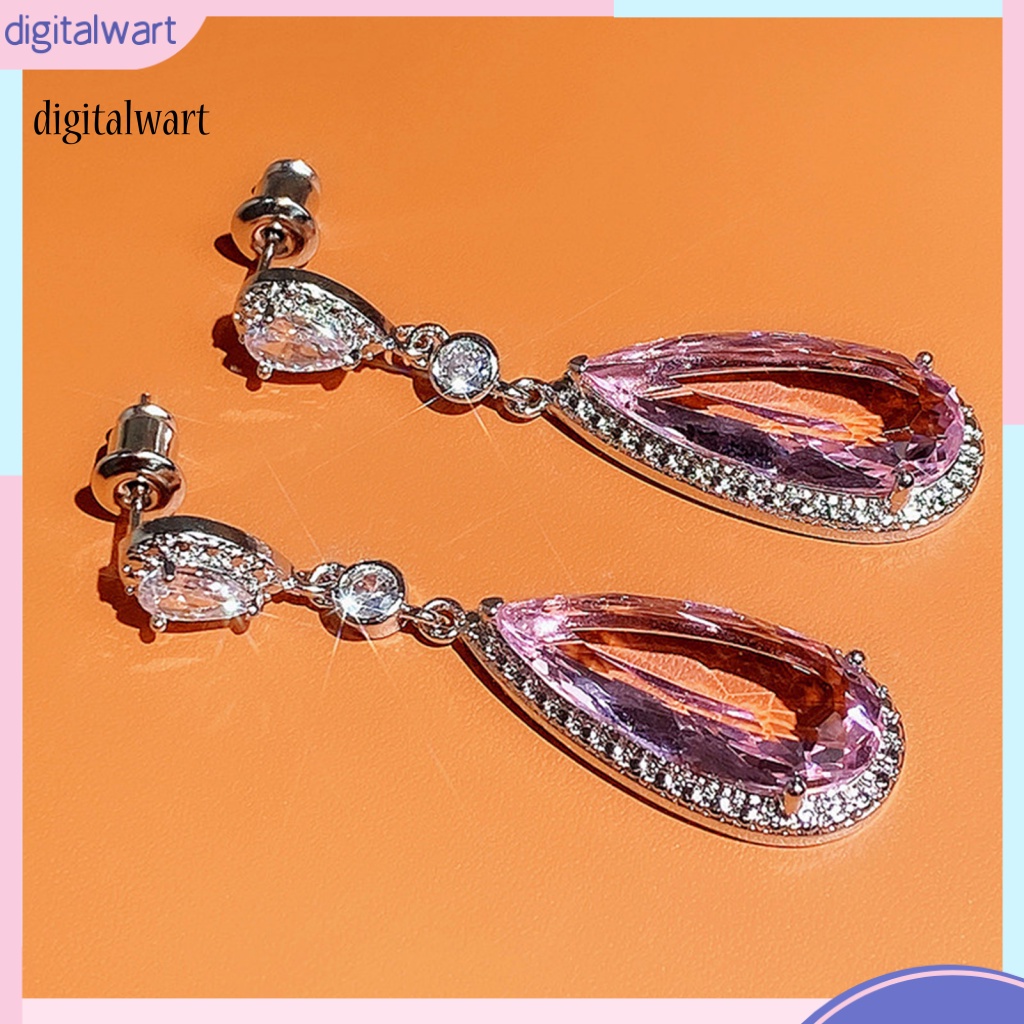 Kỹ Thuật Số| 1 Đôi Bông Tai Hình Giọt Nước Dát Đồng Thời Trang