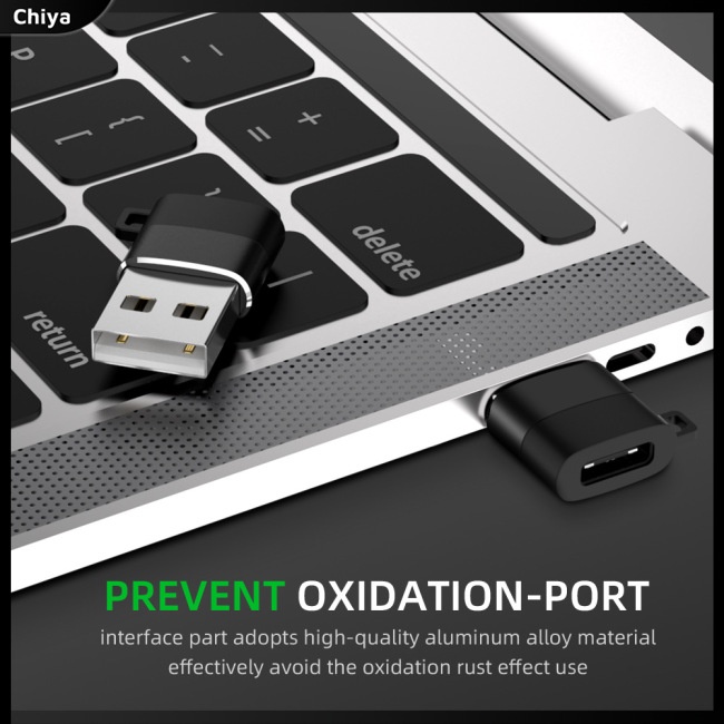 Đầu Chuyển Đổi Cổng Type-c Sang Usb 56k Có Dây Xích Tiện Dụng