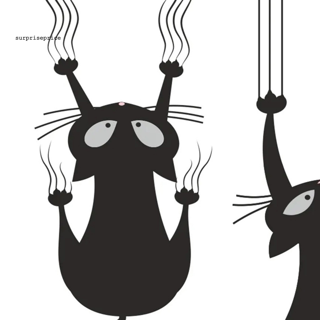 Decal dán tường Bằng PVC Không Phai Họa Tiết Mèo SPA Trang Trí Nhà Cửa