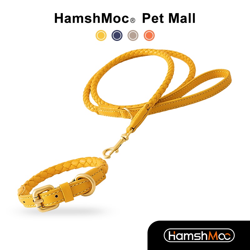 HamshMoc Vòng Cổ Hamsa BằNg Da Cho Thú Cưng